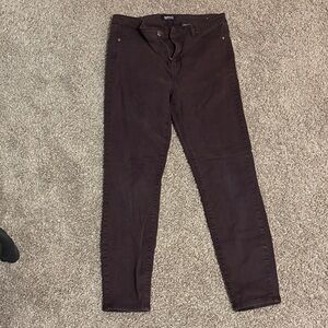 Buffalo David Bitton Women's Dark Burgundy Skinny Jeans